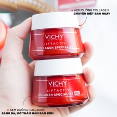 Kem dưỡng trắng, giảm nhăn ban ngày Vichy Liftactiv Collagen Specialist 50ml