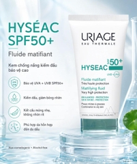 Kem chống nắng cho da nhờn mụn Uriage Hyséac Fluide SPF 50+ 50ml