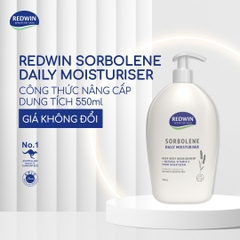 Lotion dưỡng thể giúp da ẩm mịn Redwin Sorbolene Moisturiser with Vitamin E 550ml