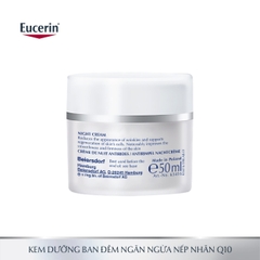 Kem ngăn ngừa lão hóa ban đêm, mờ nếp nhăn Eucerin Q10 Active Night Cream 50ml