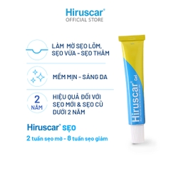 Gel làm mờ sẹo thâm, sẹo lõm Hiruscar 5g