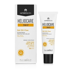 Chống nắng cho da nhạy cảm, thẩm mỹ Heliocare 360 Gel Oil Free SPF50+ 50ml