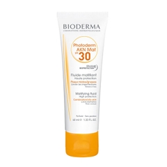 Kem chống nắng ngăn ngừa mụn cho da dầu, hỗn hợp Photoderm AKN MAT SPF30 Bioderma 40ml