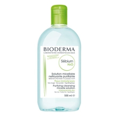 Nước rửa mặt và tẩy trang cho da dầu, hỗn hợp Bioderma Sebium H20 500ml
