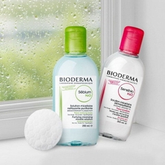 Nước rửa mặt và tẩy trang cho da dầu, hỗn hợp Bioderma Sebium H20 500ml