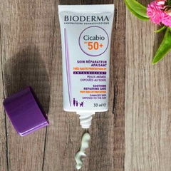 Kem chống nắng phục hồi, làm dịu da hư tổn Cicabio Creme SPF50 Bioderma 30ml