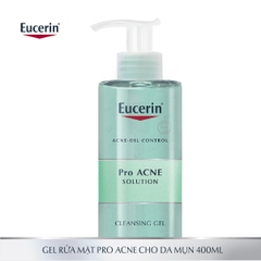 Gel rửa mặt cho da dầu mụn Eucerin ProAcne cleansing gel 400ml 88982