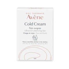 Thanh kem rửa mặt và tắm cho da khô, không xà phòng Cold Cream Cleansing Bar Avene