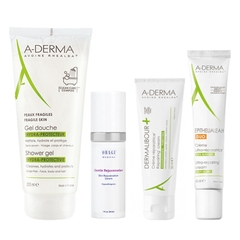 Bộ sản phẩm phục hồi da sau dùng kem trộn nhiễm corticoid kết hợp A-Derma-Obagi