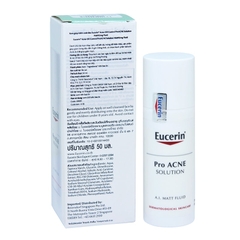 Kem giúp kiểm soát dầu, giảm mụn Eucerin Pro Acne A.I Matt Fluid 50ml