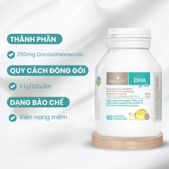 Bổ sung DHA cho trẻ DHA For Kids Bio Island hộp 60 viên