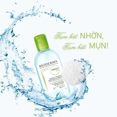 Nước rửa mặt và tẩy trang cho da dầu & hỗn hợp 250ml - Sebium H20 Bioderma