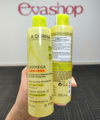 Dầu tắm làm sạch dịu nhẹ hỗ trợ điều trị viêm da cơ địa A-Derma Exomega Emollient Shower Oil 200ml