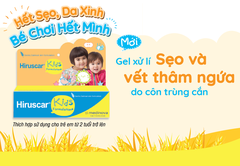 Gel giảm sẹo, giảm ngứa do côn trùng cắn cho bé Hiruscar Kid 10g