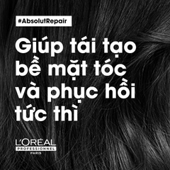 Dầu xả L'Oréal Professionnel phục hồi tóc hư tổn, dưỡng tóc mềm mượt Absolut Repair Conditioner 200ml
