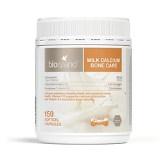 Bổ sung canxi hữu cơ cho mẹ bầu Milk Calcium Bone Care Bio Island hộp 150 viên