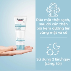 Kem dưỡng ẩm, giảm khô ngứa Eucerin Omega Ato-Calming Face Cream 50ml