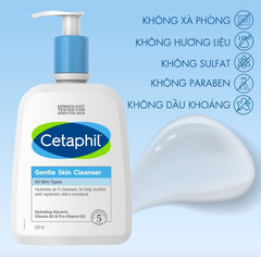 Sữa rửa mặt dịu nhẹ không xà phòng Cetaphil Gentle Skin Cleanser (NEW)