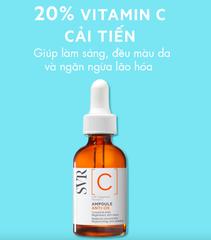 Tinh chất dưỡng sáng da, ngăn lão hoá SVR C 20% Ampoule Anti-Ox 30ml