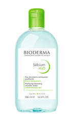 Nước rửa mặt và tẩy trang cho da dầu, hỗn hợp Bioderma Sebium H20 500ml