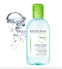 Nước rửa mặt và tẩy trang cho da dầu, hỗn hợp Bioderma Sebium H20 250ml