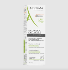 Kem dưỡng ẩm, giảm khô ngứa cho da rất khô, viêm da cơ địa A-Derma Exomega Allergo Emollient Balm 200ml