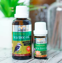 Tinh dầu tràm trà điều tiết bã nhờn hỗ trợ điều trị mụn Rebirth Tea Tree Oil 50ml