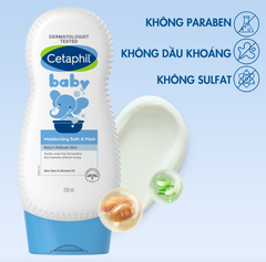 Sữa tắm dưỡng ẩm cho bé Cetaphil Baby Moisturizing Bath and Wash 230ml