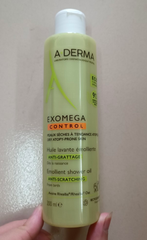 Dầu tắm làm sạch dịu nhẹ hỗ trợ điều trị viêm da cơ địa A-Derma Exomega Emollient Shower Oil 200ml