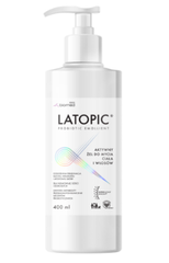 Gel tắm gội cho da dị ứng, kích ứng Latopic Body and Hair Wash Gel 400ml