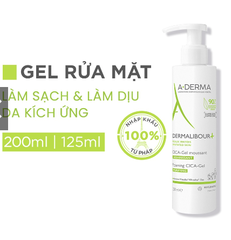 Gel làm sạch và làm dịu da A-Derma Dermalibour+ Foaming Cica-Gel 200ml