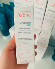 (AIR) Kem làm dịu kích ứng , giảm khô da khi điều trị mụn Avene Cleanance HYDRA Crème apaisante 40ml