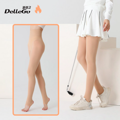 Quần tất giữ ấm cho Golf mùa thu, đông (màu da) - Dellego Natural Skin Warm Golf Stocking 230D