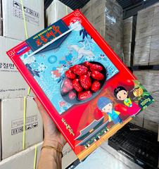 Táo đỏ sấy khô JUJUBE HÀN QUỐC mẫu mới (Hộp 1 kg)