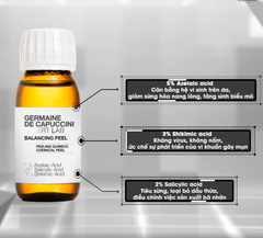 Dung dịch peel cho da nhờn, điều trị mụn Germaine De Capuccini EXPERT LAB BALACING PEEL 60ml