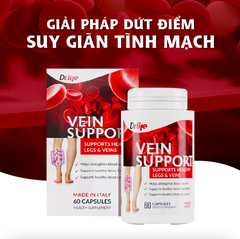 Viên uống hỗ trợ Suy giãn tĩnh mạch Vein Support Drlife 60 viên