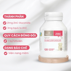 Bổ sung kẽm cho trẻ Zinc for Kid Bio Island hộp 120 viên