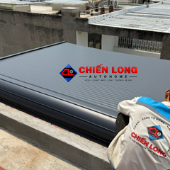 Mái Nhôm Cuốn Ngoài Trời Điều Khiển Từ Xa 4m x 5m