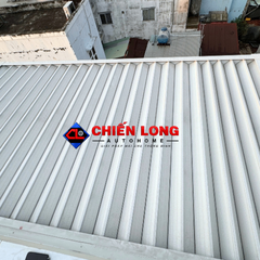 Mái nhôm Ziczac xếp trượt tự động
