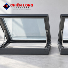 Giếng Trời Lật Tự Động Tự Đóng Khi Mưa – Khung Nhôm Kín Nước