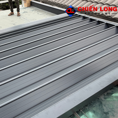 Mái Nhôm Xếp Trượt Ziczac Che Ban Công 3m x 4m