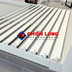 Mái Nhôm Xếp Lật Tự Động Che Ban Công 3m x 6m