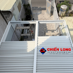 Mái Nhôm Ziczac Tự Động Che Nhà Xe Biệt Thự 5m x 6m