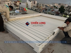 Giếng Trời Tự Động Mái Nhôm Xếp Lật Aluminum Pergola Cao Cấp