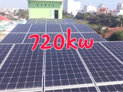 Báo giá hệ thống điện mặt trời 720kw