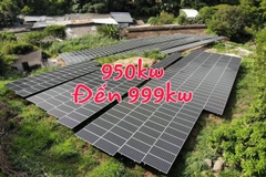 Báo giá hệ thống điện mặt trời 950kw