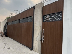 Cổng lùa tự động không ray siêu tải trọng dài 14m nặng 2,5 tấn - giải pháp ưu việt cho những công trình hiện đại