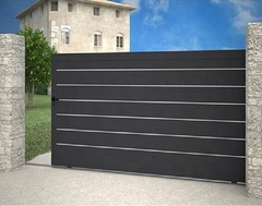Cổng sắt lùa thiết kế hiện đại phù hợp cho các ngôi nhà phố & biệt thự- CL00112