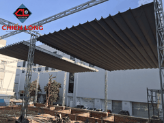 Công trình lắp đặt 1 bộ mái hiên tự động hiện đại, thông minh, tiết kiệm chi phí tại Vũng Tàu
