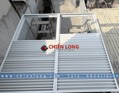 Giá Mái Che Nhôm Xếp Trượt Ziczac Tự Động 61300×5500